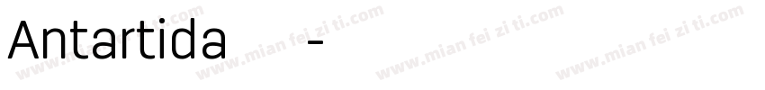 Antartida 字体下载字体转换